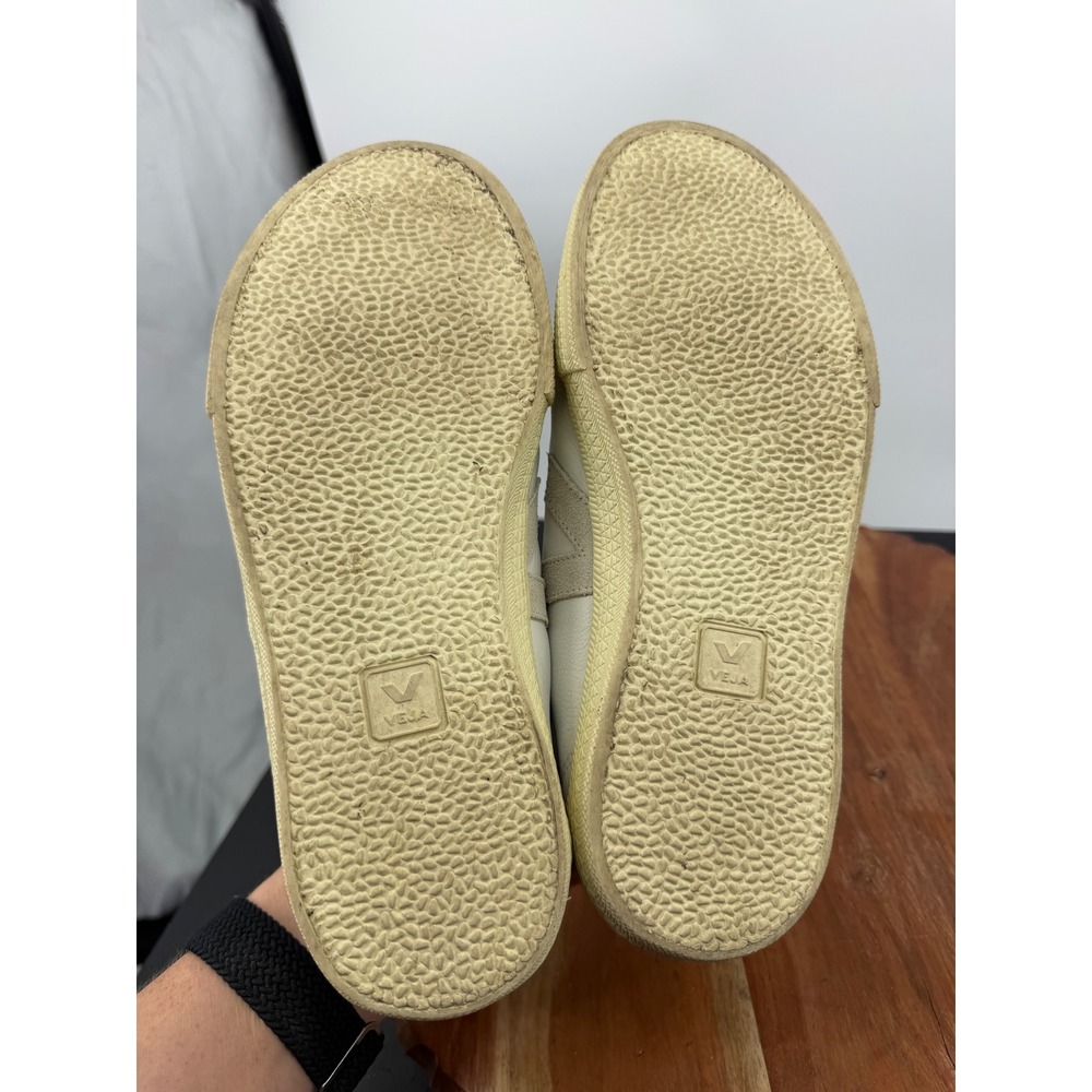 Veja Volley Sneakers Women Size 7 White Pierre Leather Suede Low Top Trainers - Picture 6 of 7